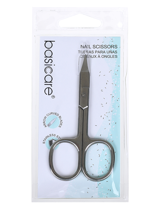 Nail Scissor- Precision Ground Arrow Curved Blades-0