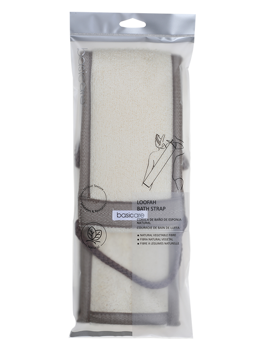 Loofah- Bath Strap- Natural Vegetable Fiber-0