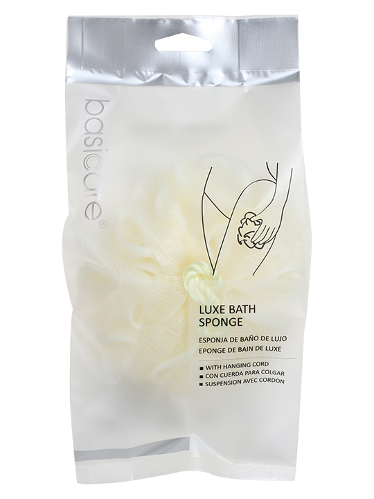 Luxe Bath Sponge With Hanging Corde-Beige-0