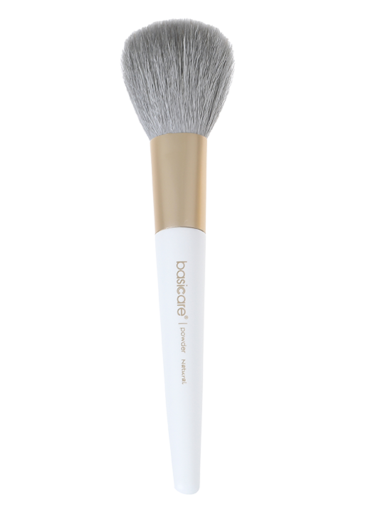 Powder brush with pure natural bristles for smooth powder and bronzer application