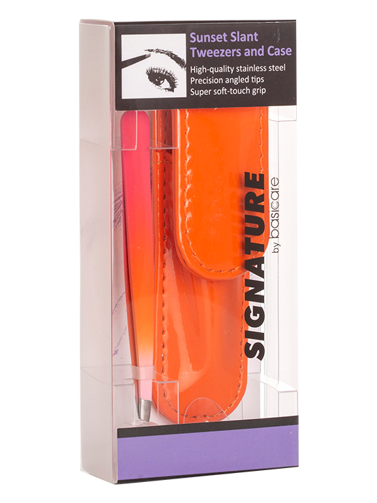 SIGNATURE Sunset Slant Tweezers & Case-0