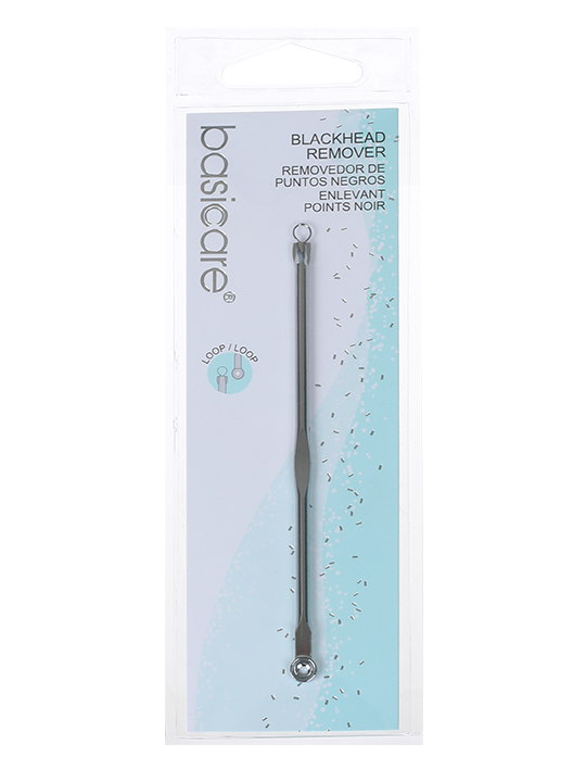 Stainless steel blackhead remover with dual loop ends for safe extraction-0