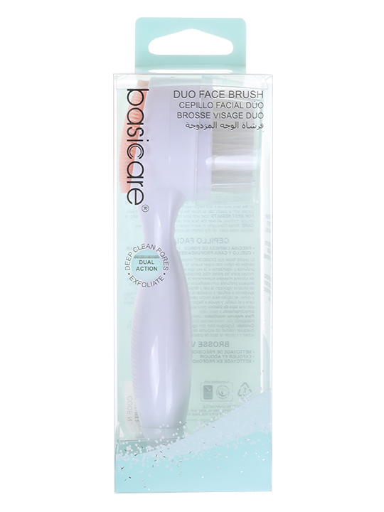 DUO face brush for deep facial cleansing, exfoliation, and precision pore cleaning-0