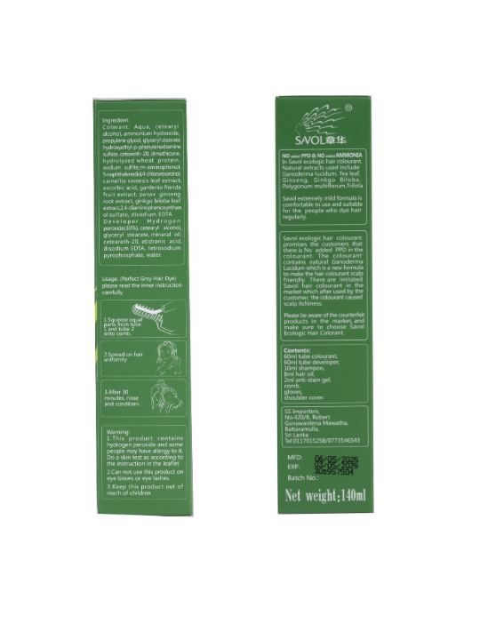 Savol Ecologic Hair Color - Natural Black -0