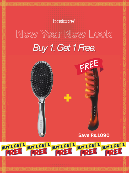 Buy 1. Get 1 Free. ~ Buy Oval Brush + Get Detangler comb free